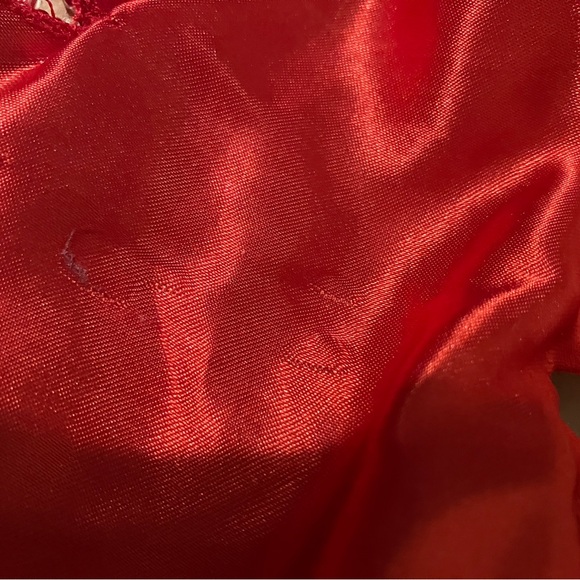 Red Sequin Butterfly Crop Top - Picture 5 of 5